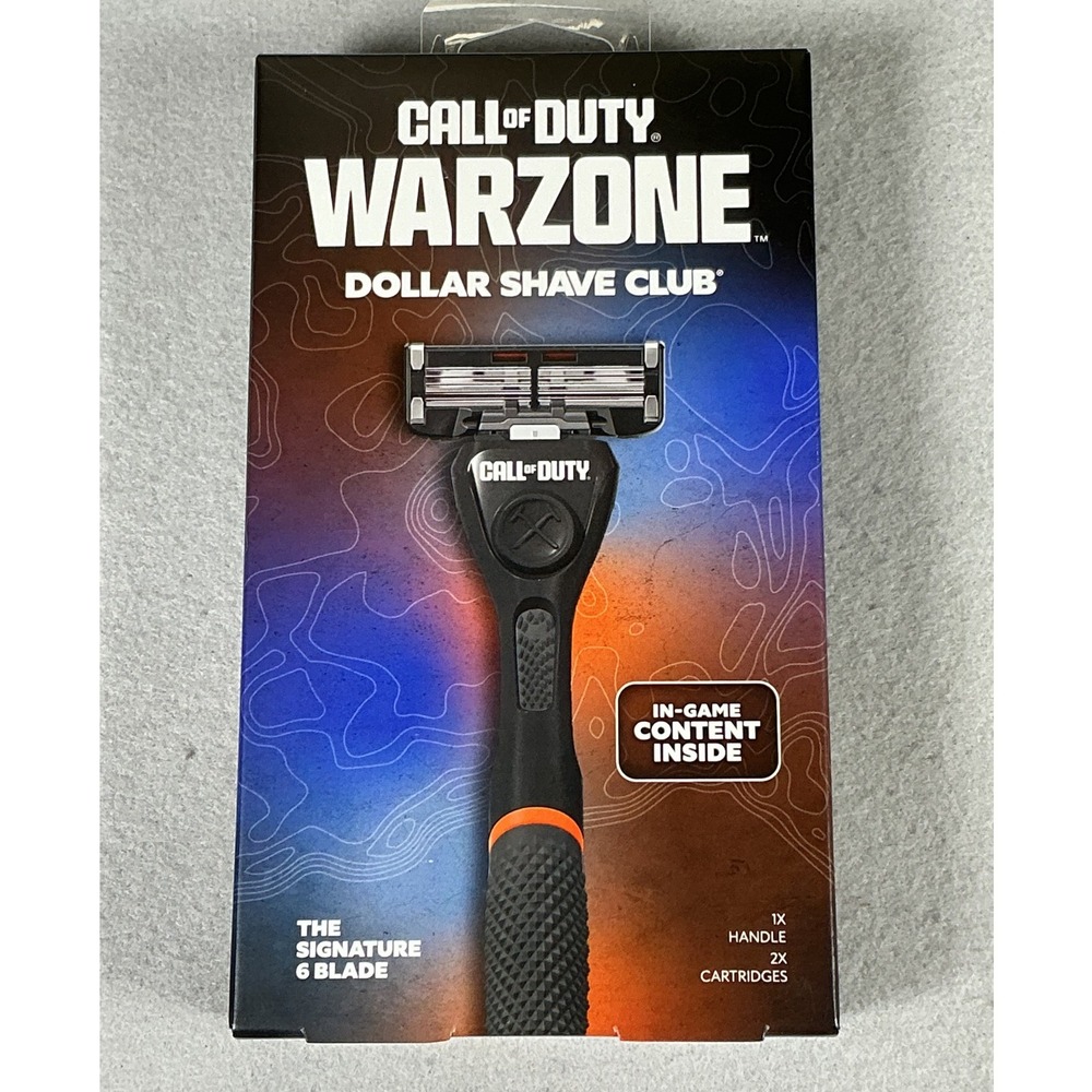 Dollar Shave Club x Call of Duty Warzone Limited Edition 6 Blade Razor Set NEW